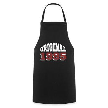 Original 1995 - Cooking Apron - black - Front - AI Model Male 185 dark (185cm)