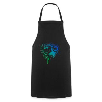 Dirt Bike Dirt Bike Women Dirt Biker Men - Cooking Apron - black - Front - AI Model Male 185 dark (185cm)