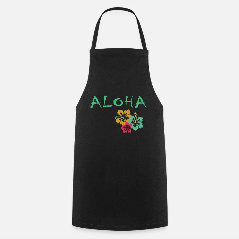 ALOHA - Cooking Apron - black
