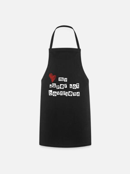 J’adore mon petit ami super sexy - Tablier de cuisine - noir