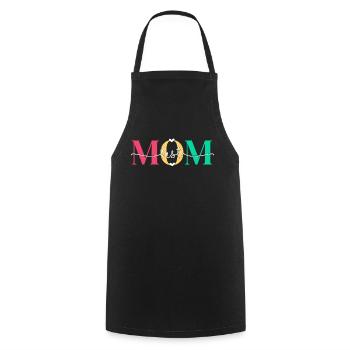 Best Mom colorful 3 - Cooking Apron - black - Front - AI Model Male 185 dark (185cm)