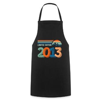 Limited edition 2013 - Cooking Apron - black - Front - AI Model Male 185 dark (185cm)