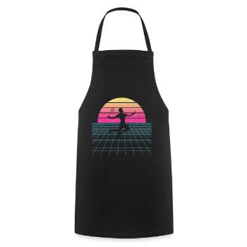 Women's Men's Squash Badminton Badminton Badmintons - Cooking Apron - black - Front - AI Model Male 185 dark (185cm)
