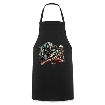 Gruseliges Halloween-partykostüm Werwolf Und - Tablier de cuisine - noir - Devant - AI Model Male 185 dark (185cm)