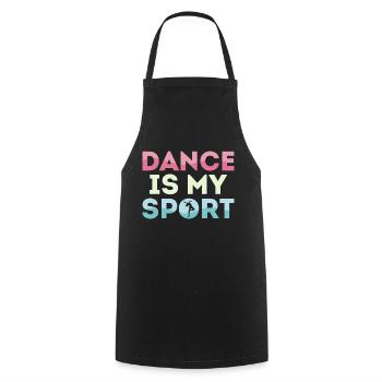 Dance Is My Sport Ballet Ballerina - Cooking Apron - black - Front - AI Model Male 185 dark (185cm)