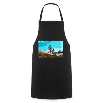 bmx - Tablier de cuisine - noir - Devant - AI Model Male 185 dark (185cm)