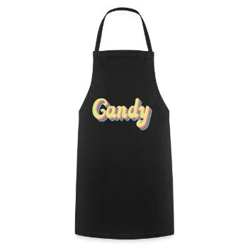 CANDY vintage design - Kochschürze - Schwarz - Vorne - AI Model Male 185 dark (185cm)