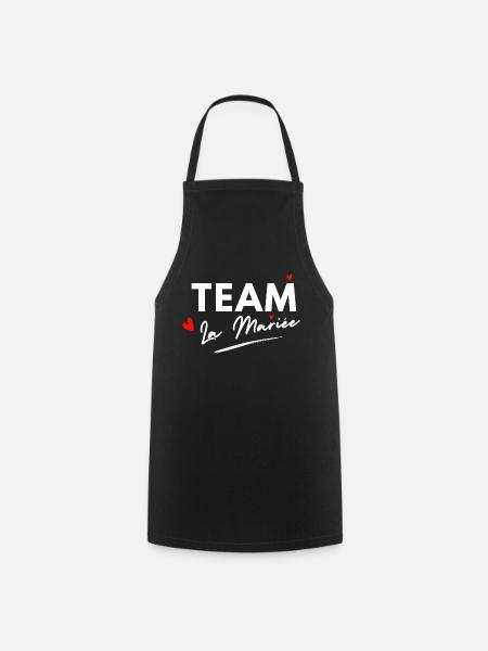 Bride Hearts Team - Brautgeschenk - Kochschürze - Schwarz