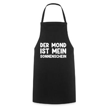Der Mond Ist Mein Sonnenschein - Kochschürze - Schwarz - Vorne - AI Model Male 185 dark (185cm)