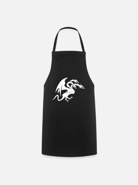 dragon 3 head - Kochschürze - Schwarz