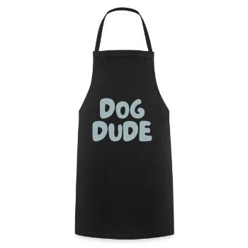 Dog Dude – cooles Shirt für Hundetypen - Kochschürze - Schwarz - Vorne - AI Model Male 185 dark (185cm)
