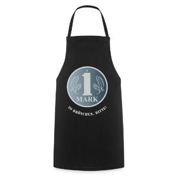 DDR-Mark (20-roll edition) - Cooking Apron - black - Front - AI Model Male 185 dark (185cm)