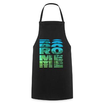 Rome Italy Colosseum City Skyline Home Love - Cooking Apron - black - Front - AI Model Male 185 dark (185cm)