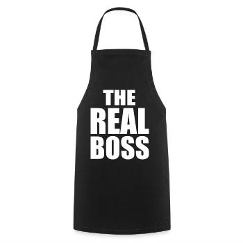 The real boss - Tablier de cuisine - noir - Devant - AI Model Male 185 dark (185cm)