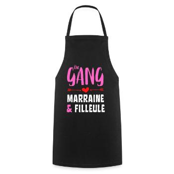 The Gang Marraine et Filleule - Tablier de cuisine - noir - Devant - AI Model Male 185 dark (185cm)