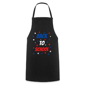 Back to School USA Farben - Kochschürze - Schwarz - Vorne - AI Model Male 185 dark (185cm)