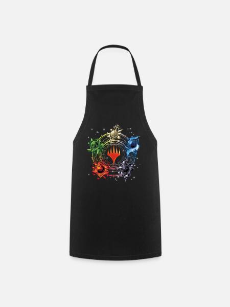 Magic: The Gathering Color Pie Of Magic - Cooking Apron - black