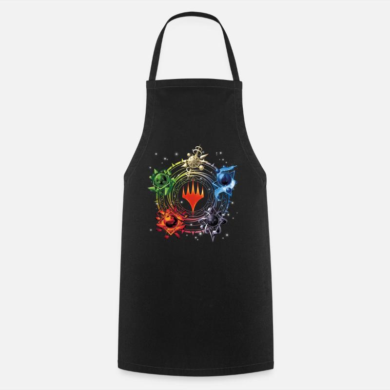 Magic: The Gathering Color Pie Of Magic - Cooking Apron - black