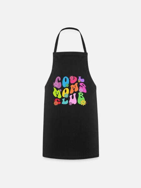 Cool Moms Club - Mutter Mom Muttertag Mama - Kochschürze - Schwarz