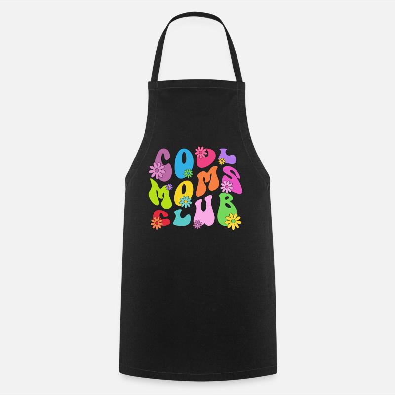 Cool Moms Club - Mutter Mom Muttertag Mama - Kochschürze - Schwarz