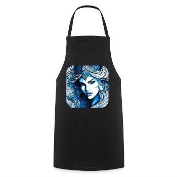 Mystic Fantasy Femme - Tablier de cuisine - noir - Devant - AI Model Male 185 dark (185cm)