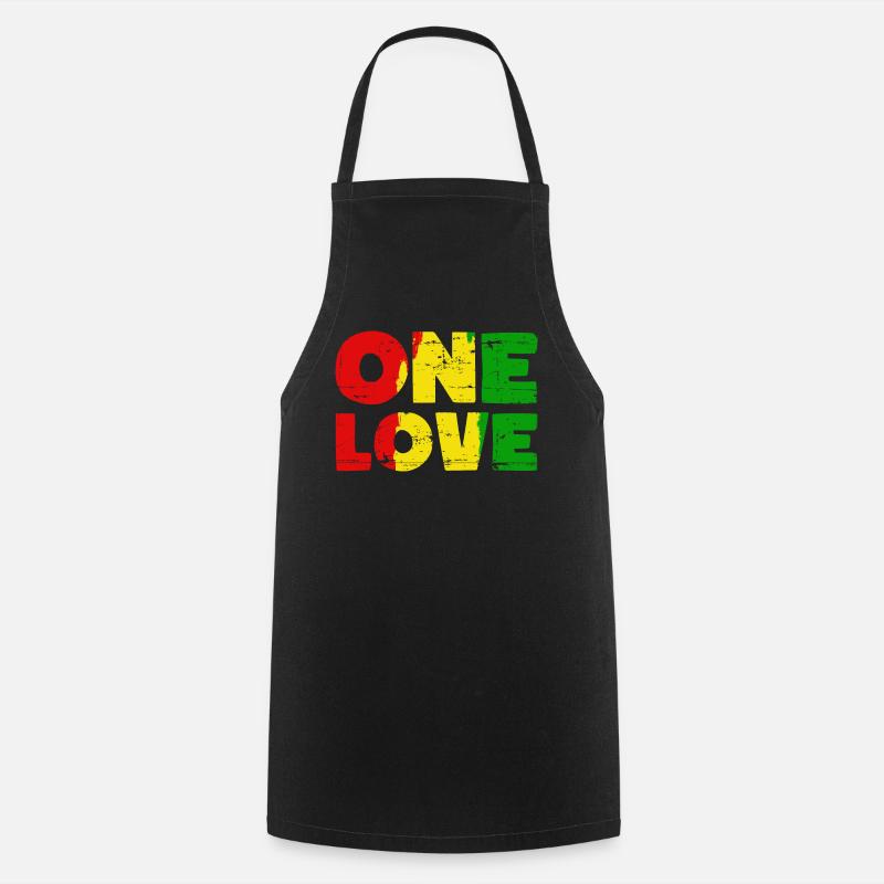 Un amour Jamaïque - Tablier de cuisine - noir