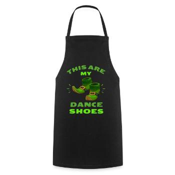 Ce sont mes chaussures de danse irlandaises Celtic Ireland - Tablier de cuisine - noir - Devant - AI Model Male 185 dark (185cm)