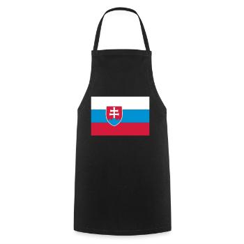 slovakia flag - Kochschürze - Schwarz - Vorne - AI Model Male 185 dark (185cm)