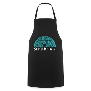 Schildmaid - Kochschürze - Schwarz - Vorne - AI Model Male 185 dark (185cm)