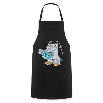 Doctor nurse hospital - Cooking Apron - black - Front - AI Model Male 185 dark (185cm)