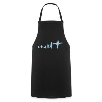 Entwicklung Abbildung Charakter spielte Fußball - Kochschürze - Schwarz - Vorne - AI Model Male 185 dark (185cm)