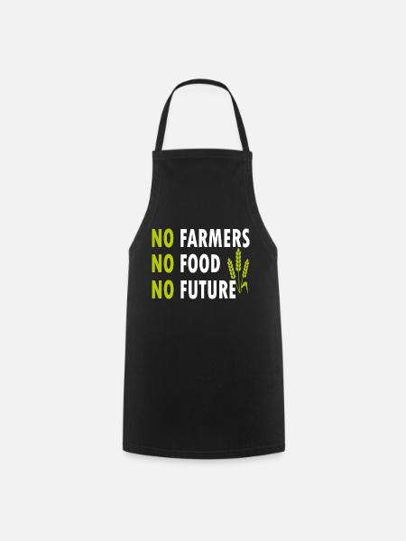 No Farmers No Food No Future - Kochschürze - Schwarz