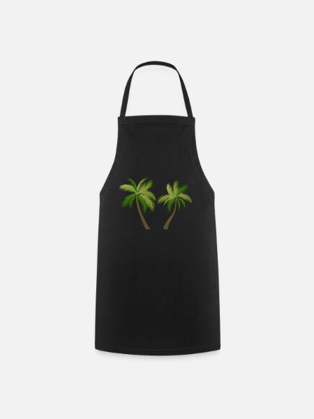 palm tree palm palms - Cooking Apron - black
