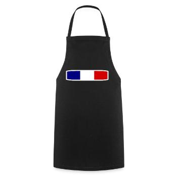 FRANCE - Tablier de cuisine - noir - Devant - AI Model Male 185 dark (185cm)