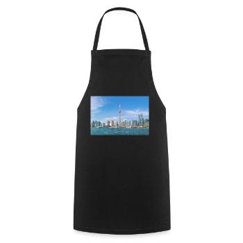 Ontario Toronto Skyline Panoramic View Canada - Kochschürze - Schwarz - Vorne - AI Model Male 185 dark (185cm)