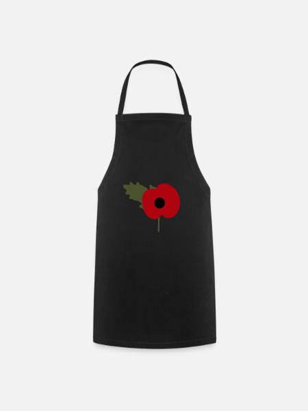 british legion poppy day - Cooking Apron - black