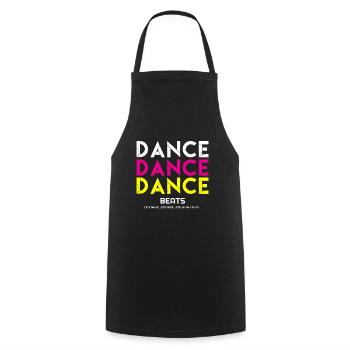 Dance, I love Dance, Dance Hoodies, Dance T shirts - Cooking Apron - black - Front - AI Model Male 185 dark (185cm)