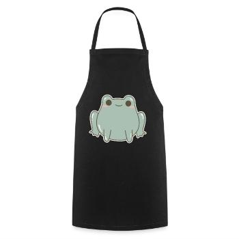 Frog - Cooking Apron - black - Front - AI Model Male 185 dark (185cm)