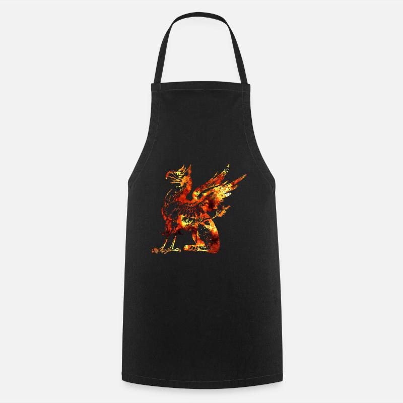 Dragon - Tablier de cuisine - noir