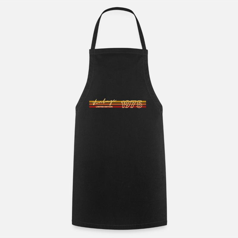 NÉ EN 1975 - Tablier de cuisine - noir