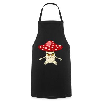 nasty fly agaric t shirt - Cooking Apron - black - Front - AI Model Male 185 dark (185cm)