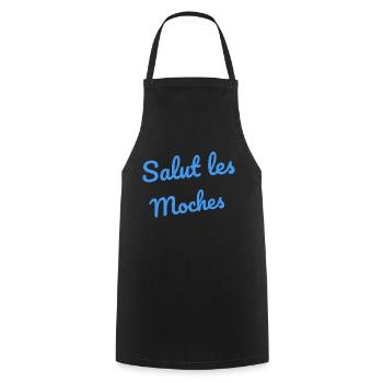 salut moches femme humour phrases drôles - Tablier de cuisine - noir - Devant - AI Model Male 185 dark (185cm)