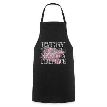 charpentier de construction charpentier blagues tshirts - Tablier de cuisine - noir - Devant - AI Model Male 185 dark (185cm)