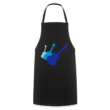 3 guitars guitar guitar play - Cooking Apron - black - Front - AI Model Male 185 dark (185cm)