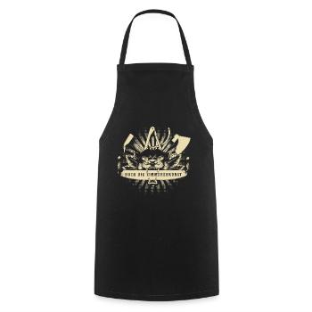 Zimmermann Guild Sign - Cooking Apron - black - Front - AI Model Male 185 dark (185cm)