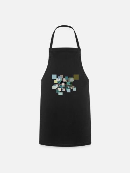 Psychedelic cubes - Cooking Apron - black