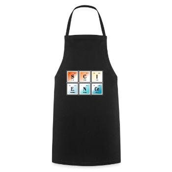 | scientifique Tableau périodique des éléments - Tablier de cuisine - noir - Devant - AI Model Male 185 dark (185cm)
