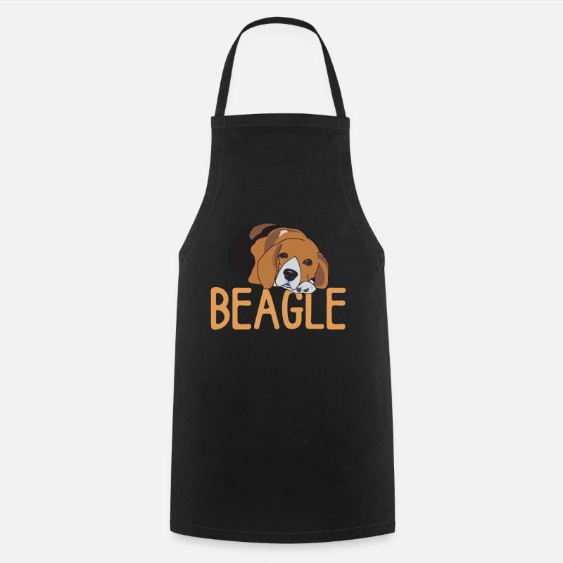 Beagle chien doux Beagle kawaii - Tablier de cuisine - noir