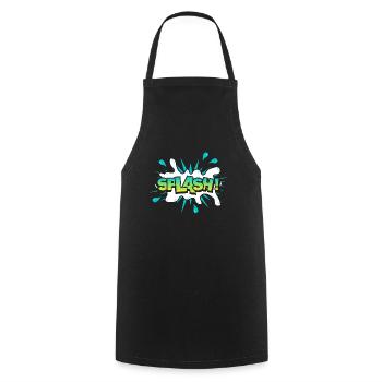 Colorful Chalkboard - Cooking Apron - black - Front - AI Model Male 185 dark (185cm)