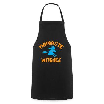 Namaste Witches - halloween - Tablier de cuisine - noir - Devant - AI Model Male 185 dark (185cm)